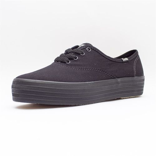 tênis keds triple canvas preto branco