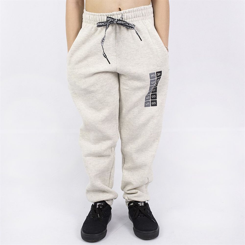 calça moletom bege