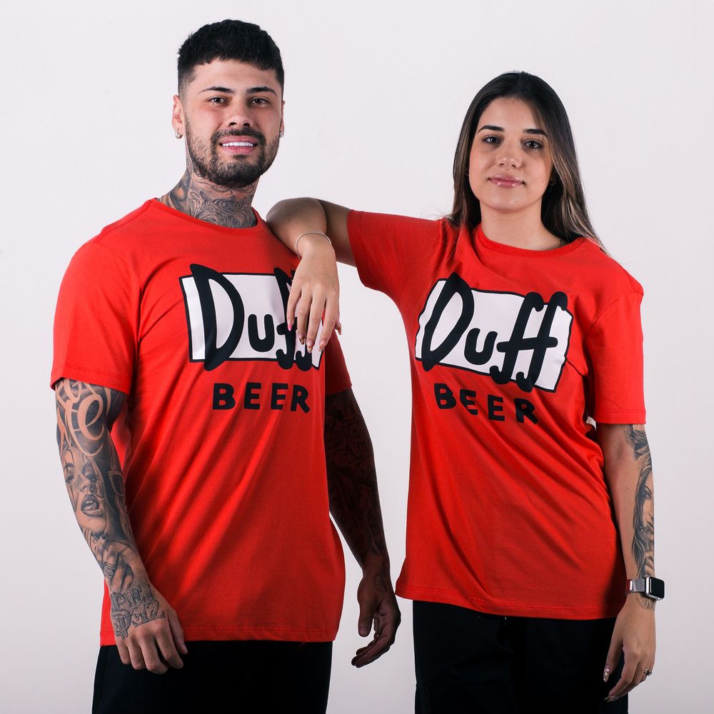 Camiseta anjuss duff beer Vermelho P