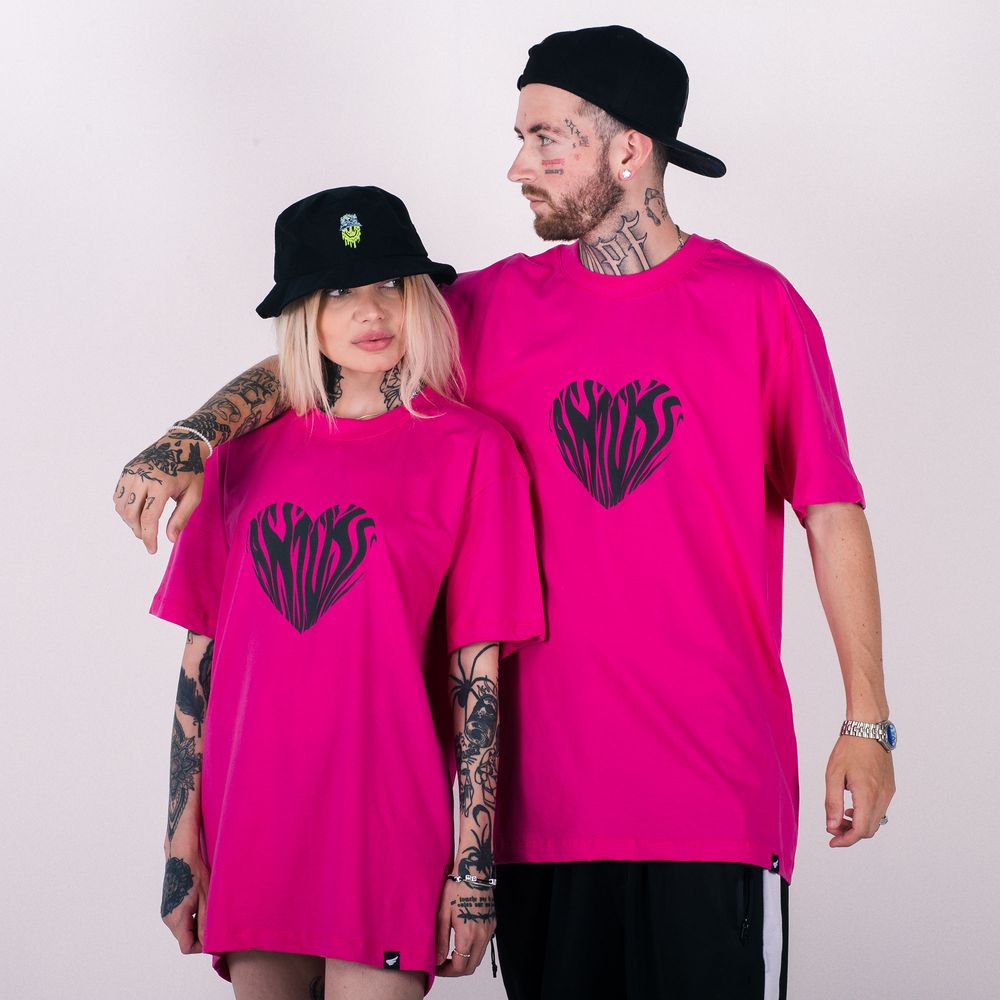 Camiseta uni over anjuss offscreen Rosa Pink P