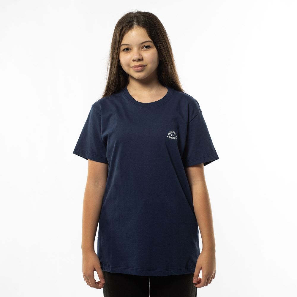 Camiseta juvenil streetculture Azul marinho 08