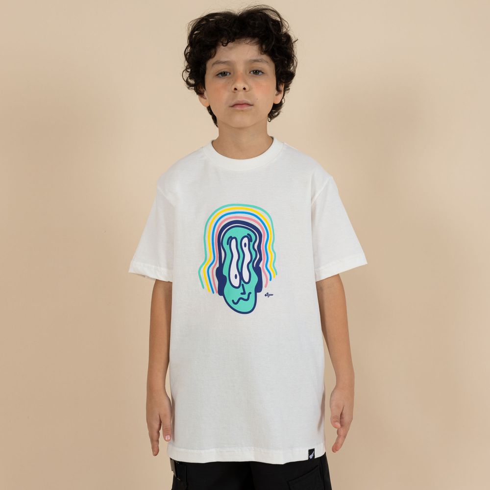Camiseta juvenil anjuss headset Off white 10